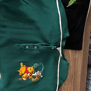 Disney Green Waffle Knit Top